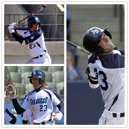 San Diego Toreros White pullover Nike baseball Jersey