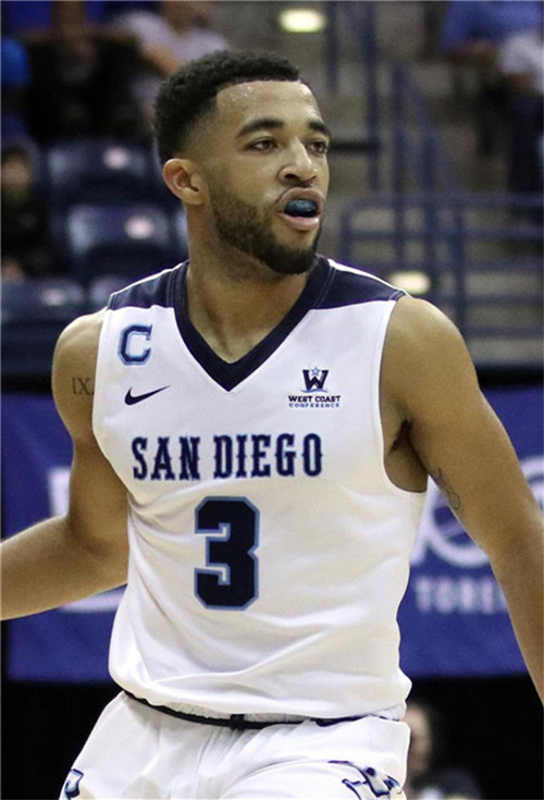 San Diego Toreros basketball jersey 3 Olin Carter III