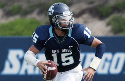 San Diego Toreros retro navy custom football Jersey