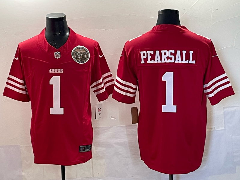 San Francisco 49ers    Vapor F.U.S.E. Limited  Jersey - All Stitched 1 Ricky Pearsall