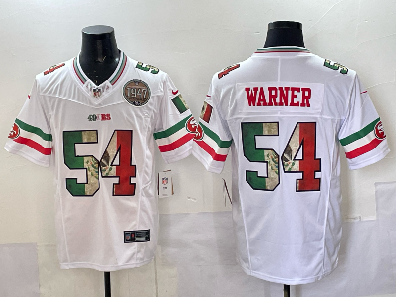 San Francisco 49ers   Jersey - All Stitched  Fred Warner - 54