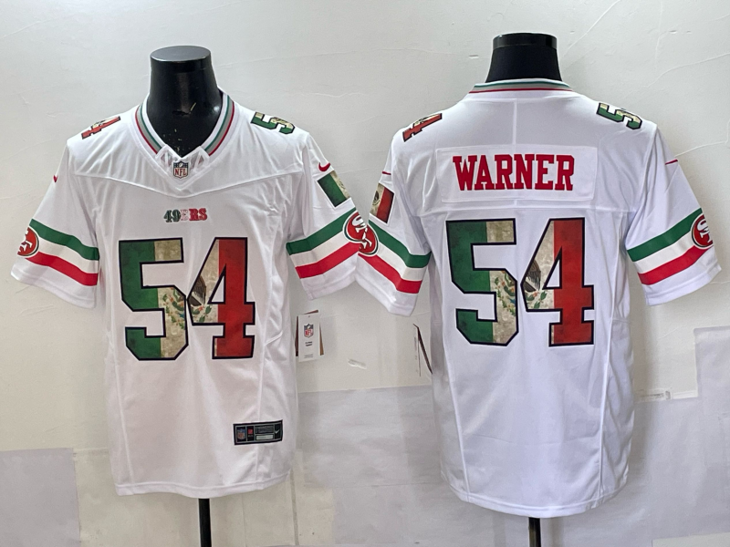 San Francisco 49ers   Jersey - All Stitched Fred Warner - 54
