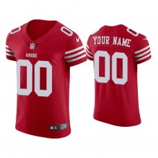 San Francisco 49ers #00 Custom Scarlet 2022-23 Vapor Elite Jersey