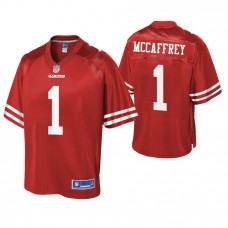 San Francisco 49ers #1 Max McCaffrey Scarlet Pro Line Team Player Jersey