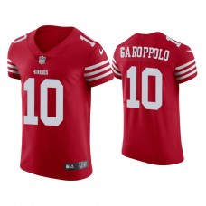San Francisco 49ers #10 Jimmy Garoppolo Scarlet 2022-23 Vapor Elite Jersey