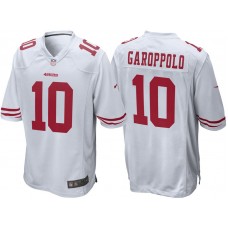 San Francisco 49ers #10 Jimmy Garoppolo White Away Game Jersey