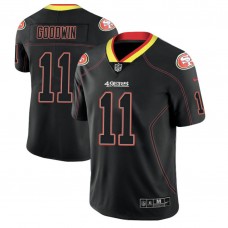 San Francisco 49ers #11 Marquise Goodwin 2018 Lights Out Color Rush Limited Black Jersey