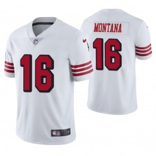 San Francisco 49ers #16 Joe Montana White Color Rush Legend Jersey