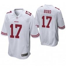 San Francisco 49ers #17 Jalen Hurd 2019 NFL Draft White Game Jersey