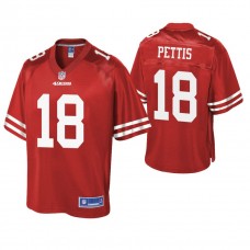 San Francisco 49ers #18 Dante Pettis Scarlet Pro Line Team Player Jersey