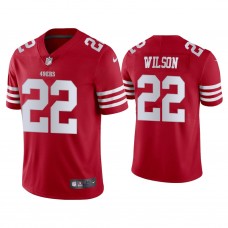 San Francisco 49ers #22 Jeff Wilson Scarlet 2022-23 Vapor Limited Jersey