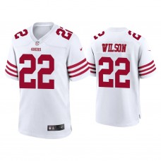 San Francisco 49ers #22 Jeff Wilson White Game Jersey