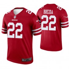 San Francisco 49ers #22 Matt Breida Scarlet Legend Jersey
