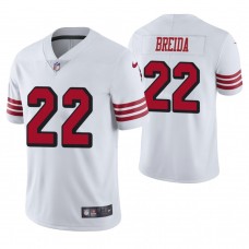 San Francisco 49ers #22 Matt Breida White Color Rush Legend Jersey