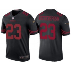 San Francisco 49ers #23 Ahkello Witherspoon Black Color Rush Legend Jersey