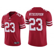 San Francisco 49ers #23 Ahkello Witherspoon Red Vapor Untouchable Limited Jersey