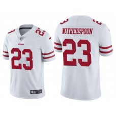 San Francisco 49ers #23 Ahkello Witherspoon White Vapor Untouchable Limited Jersey