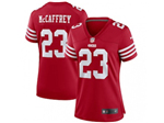 San Francisco 49ers #23 Christian McCaffrey Women's  Red Vapor Limited Jersey