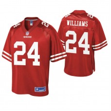 San Francisco 49ers #24 K'Waun Williams Scarlet Pro Line Team Player Jersey