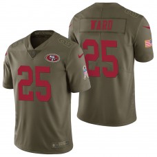San Francisco 49ers #25 Jimmie Ward Olive 2017 Salute to Service Limited Jersey