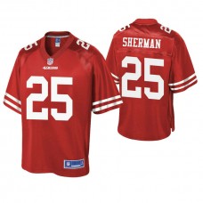 San Francisco 49ers #25 Richard Sherman Scarlet Pro Line Team Player Jersey