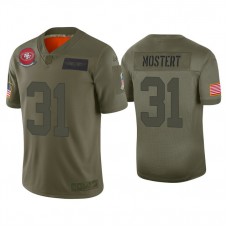 San Francisco 49ers #31 Raheem Mostert Olive 2019 Salute to Service Limited Jersey