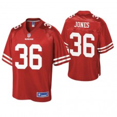 San Francisco 49ers #36 Don Jones Scarlet Pro Line Team Player Jersey