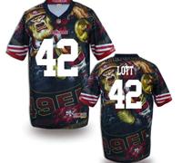 San Francisco 49ers #42 LOTT Men's Stitched NFL Elite Fanatical Version Jersey (1)