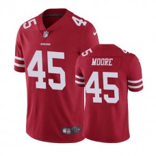 San Francisco 49ers #45 Tarvarius Moore Red Vapor Untouchable Limited Jersey