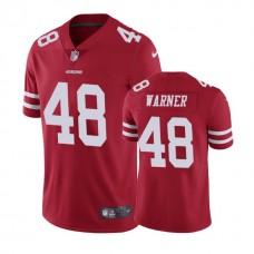 San Francisco 49ers #48 Fred Warner Red Vapor Untouchable Limited Jersey