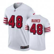 San Francisco 49ers #48 Fred Warner White Color Rush Legend Player Jersey