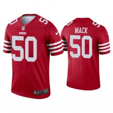San Francisco 49ers #50 Alex Mack Scarlet 2022-23 Legend Jersey
