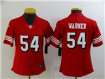 San Francisco 49ers #54 Fred Warner Women's Red Alternate Vapor Limited Jersey