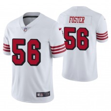 San Francisco 49ers #56 Reuben Foster White Color Rush Legend Jersey