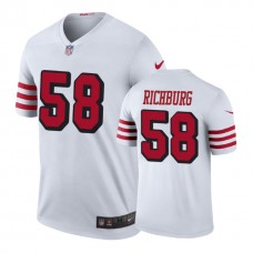 San Francisco 49ers #58 Weston Richburg White Color Rush Legend Player Jersey