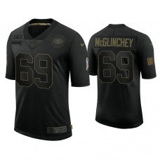 San Francisco 49ers #69 Mike McGlinchey Black 2020 Salute to Service Limited Jersey