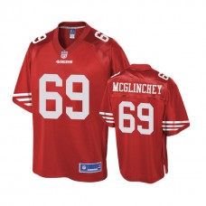 San Francisco 49ers #69 Mike McGlinchey Scarlet Pro Line Player Jersey