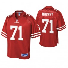San Francisco 49ers #71 Pace Murphy Scarlet Pro Line Team Player Jersey