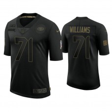 San Francisco 49ers #71 Trent Williams Black 2020 Salute to Service Limited Jersey