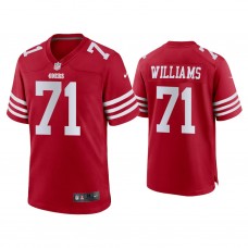 San Francisco 49ers #71 Trent Williams Scarlet 2022-23 Game Jersey
