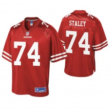 San Francisco 49ers #74 Joe Staley Scarlet Pro Line Team Player Jersey