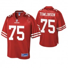 San Francisco 49ers #75 Laken Tomlinson Scarlet Pro Line Team Player Jersey