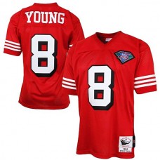 San Francisco 49ers #8 Steve Young Mitchell & Ness Authentic Throwback Jersey