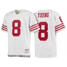 San Francisco 49ers #8 Steve Young White 1990 Replica Retired Player Jersey