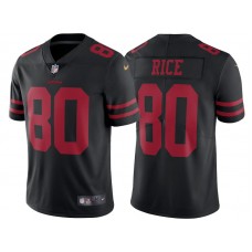 San Francisco 49ers #80 Jerry Rice Black Vapor Untouchable Limited Player Jersey