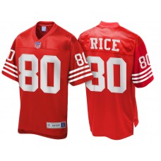 San Francisco 49ers #80 Jerry Rice Red Retired Player Jersey