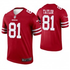 San Francisco 49ers #81 Trent Taylor Scarlet Legend Jersey