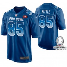 San Francisco 49ers #85 George Kittle Royal Game Jersey 2019 Pro Bowl NFC