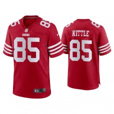 San Francisco 49ers #85 George Kittle Scarlet 2022-23 Game Jersey