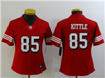 San Francisco 49ers #85 George Kittle Women's Red Alternate Vapor Limited Jersey